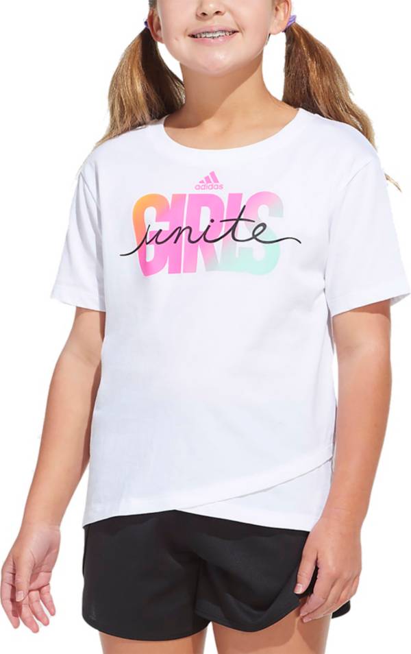 adidas Girls' Cross Over T-Shirt product image