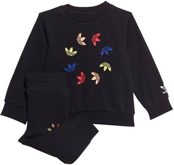 adidas Little Girls' Adicolor Crew Set