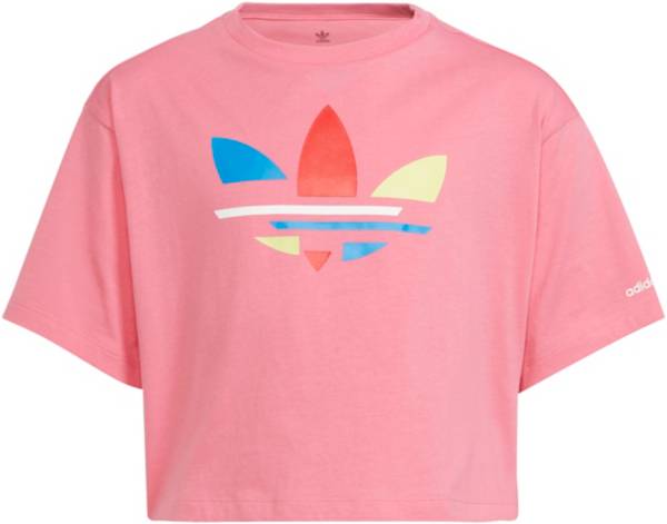 adidas Girls' Adicolor Cropped T-Shirt