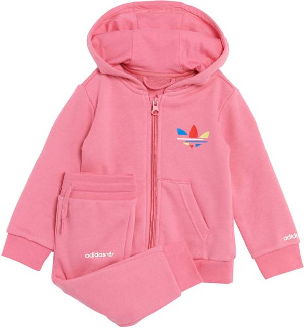 adidas Girls' Adiclor Bold Full-Zip Hoodie Set