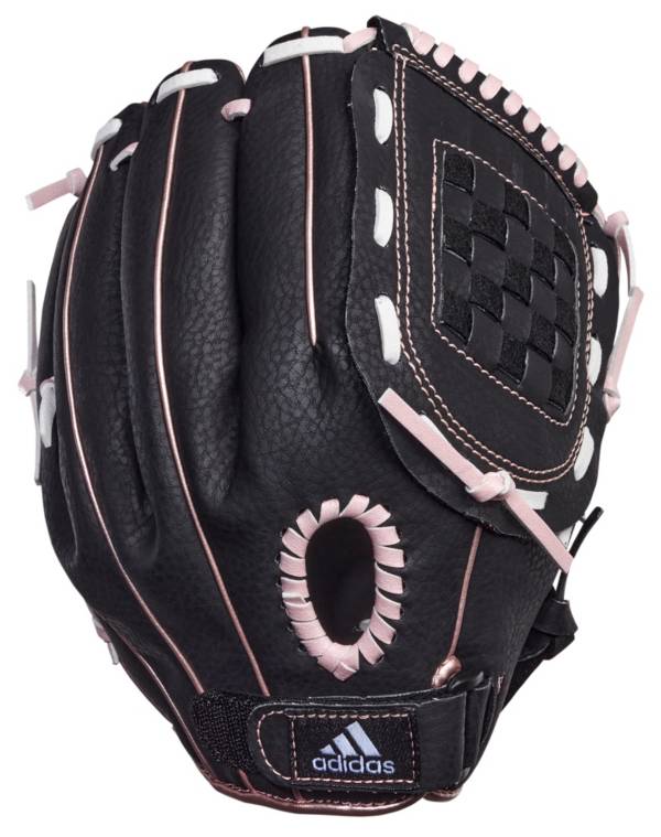 adidas Girls' 10.5" Triple Stripe Series Softball Glove