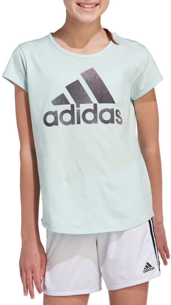 adidas Girls' Badge of Sport Short Sleeve T-Shirt