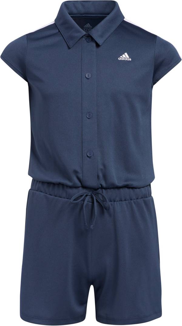 adidas Girls' Short Sleeve Golf Romper