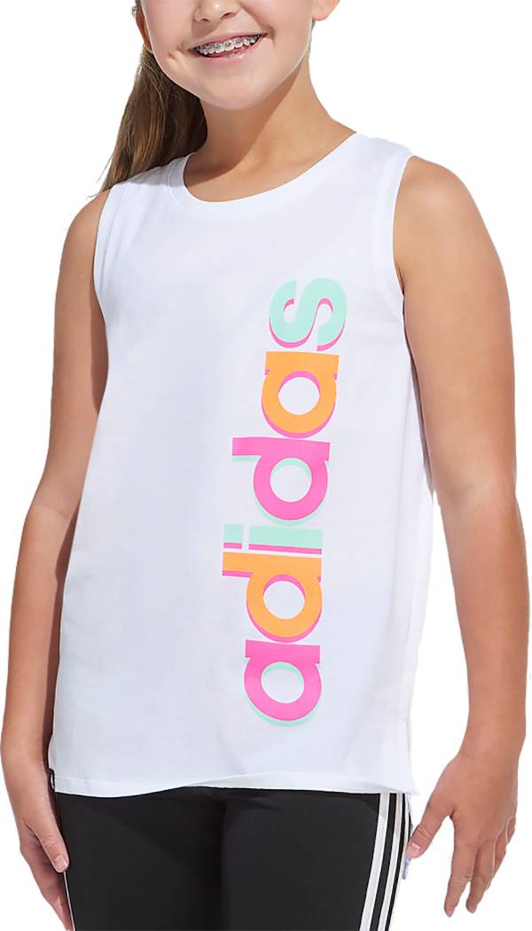 adidas Girls' Americana Muscle Tank Top