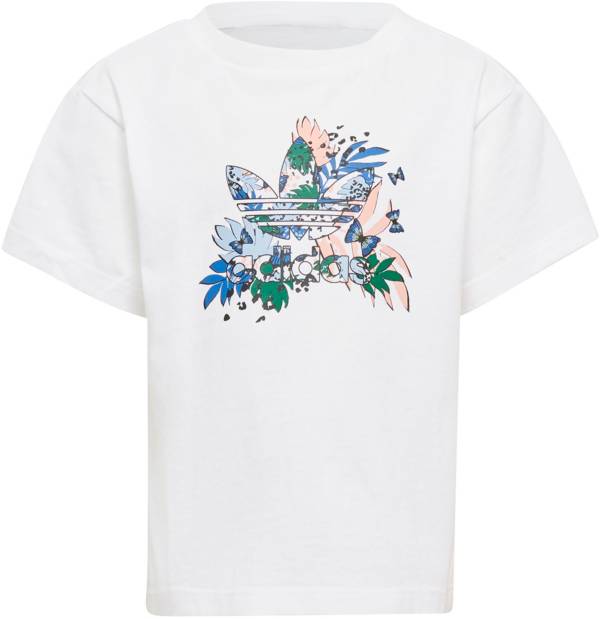 adidas Girls' HER Studio London Animal Flower Print Skort and T-Shirt Set