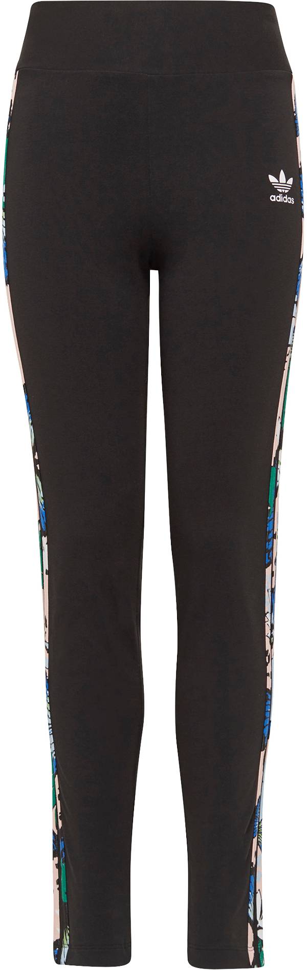 adidas Girls' HER Studio London Animal Flower Print High-Waisted Tights