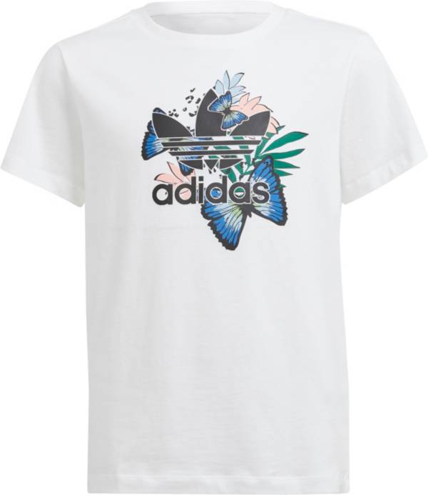 adidas Girls' HER Studio London Animal Flower Print T-Shirt
