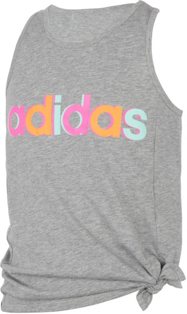 adidas Girls' Tie Front Tank Top