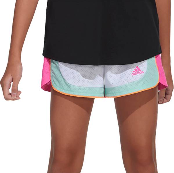 adidas Girls' Colorblock Woven Shorts