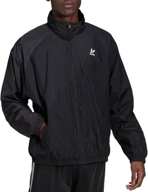 adidas Originals Men's Adicolor Fabric Block Woven Track Jacket