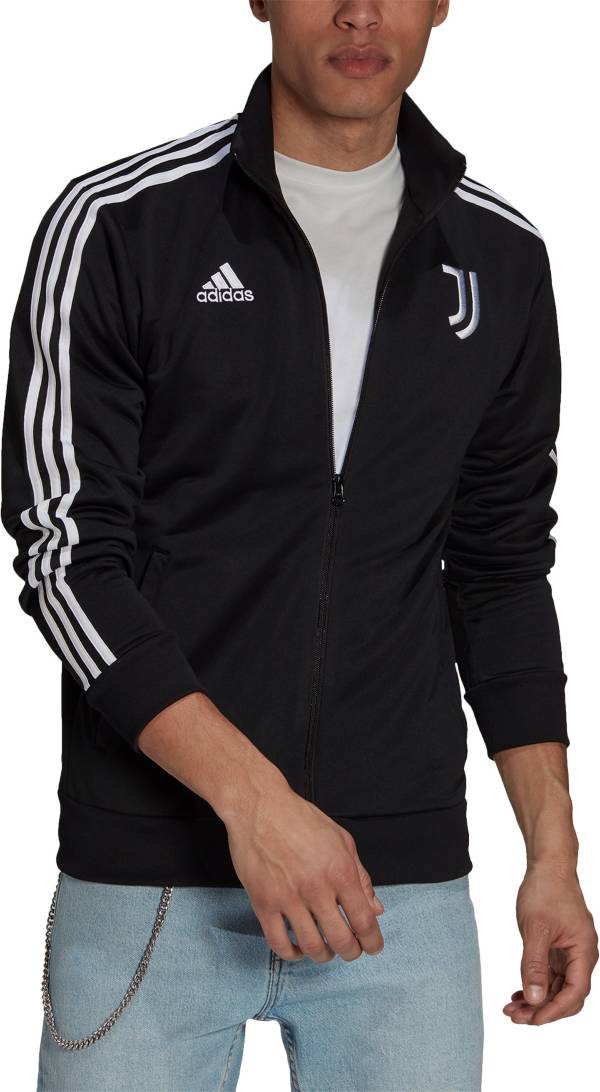 adidas Men's Juventus 3-Stripes Track Black Jacket