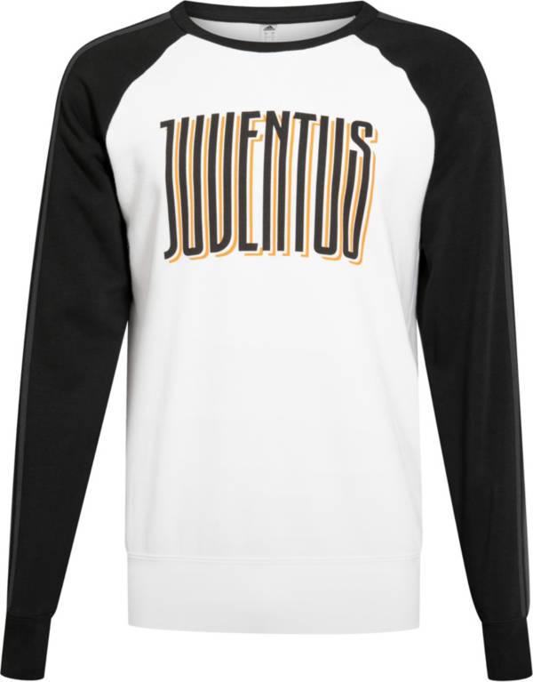 adidas Men's Juventus Black/White Crew Neck Sweatshirt