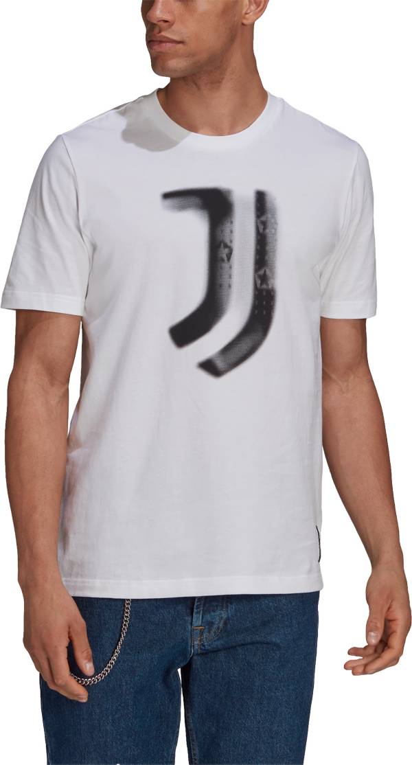 adidas Men's Juventus Logo White T-Shirt