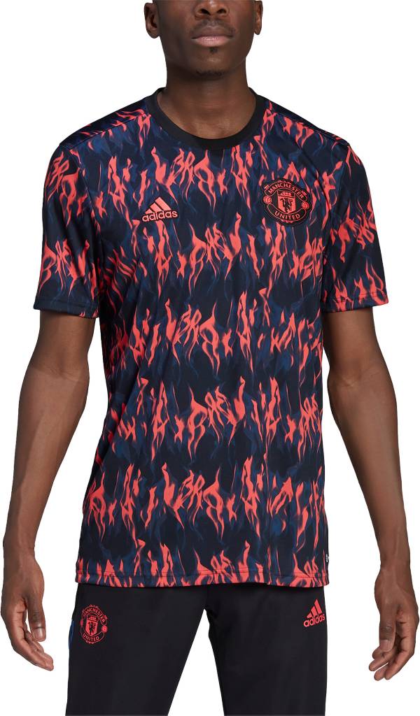adidas Manchester United '22 Black Prematch Jersey