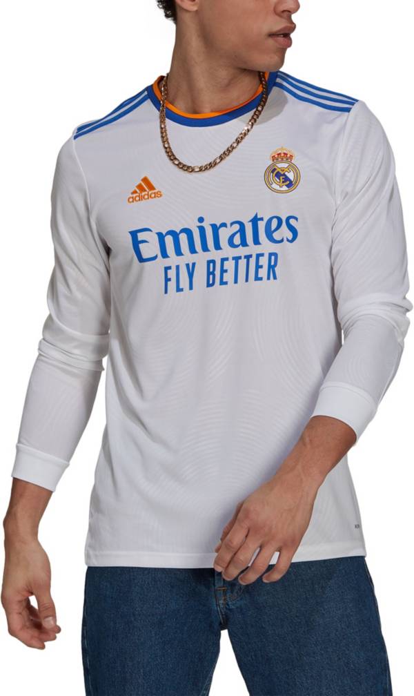 adidas Men's Real Madrid '21 Home Replica Long Sleeve Jersey product image