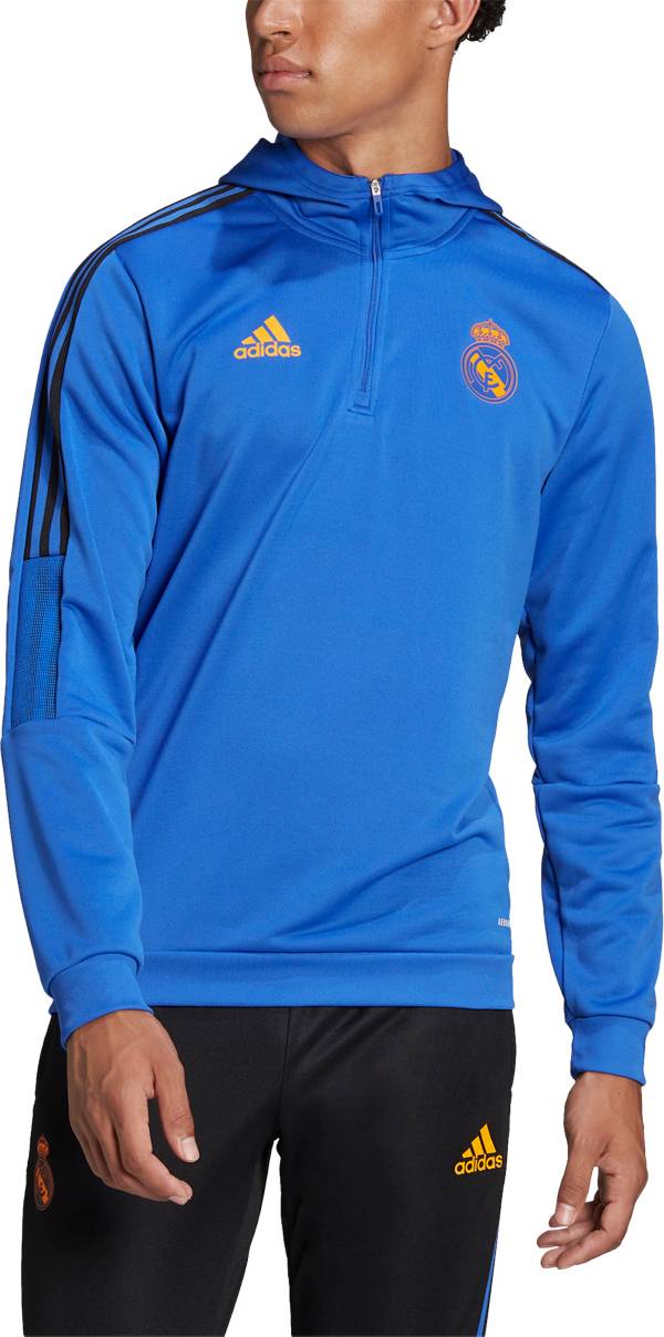 adidas Real Madrid Blue Pullover Training Hoodie
