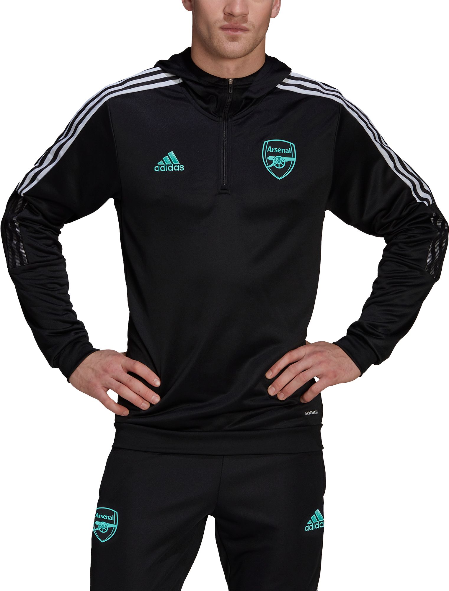 arsenal adidas hoodie black