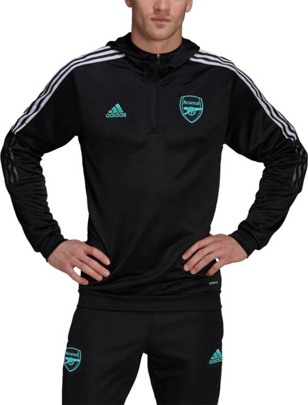 adidas Arsenal Black Pullover Training Hoodie