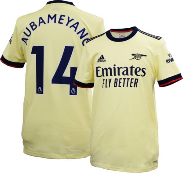 adidas Men's Arsenal Pierre-Emerick Aubameyang #14 Away Replica Jersey