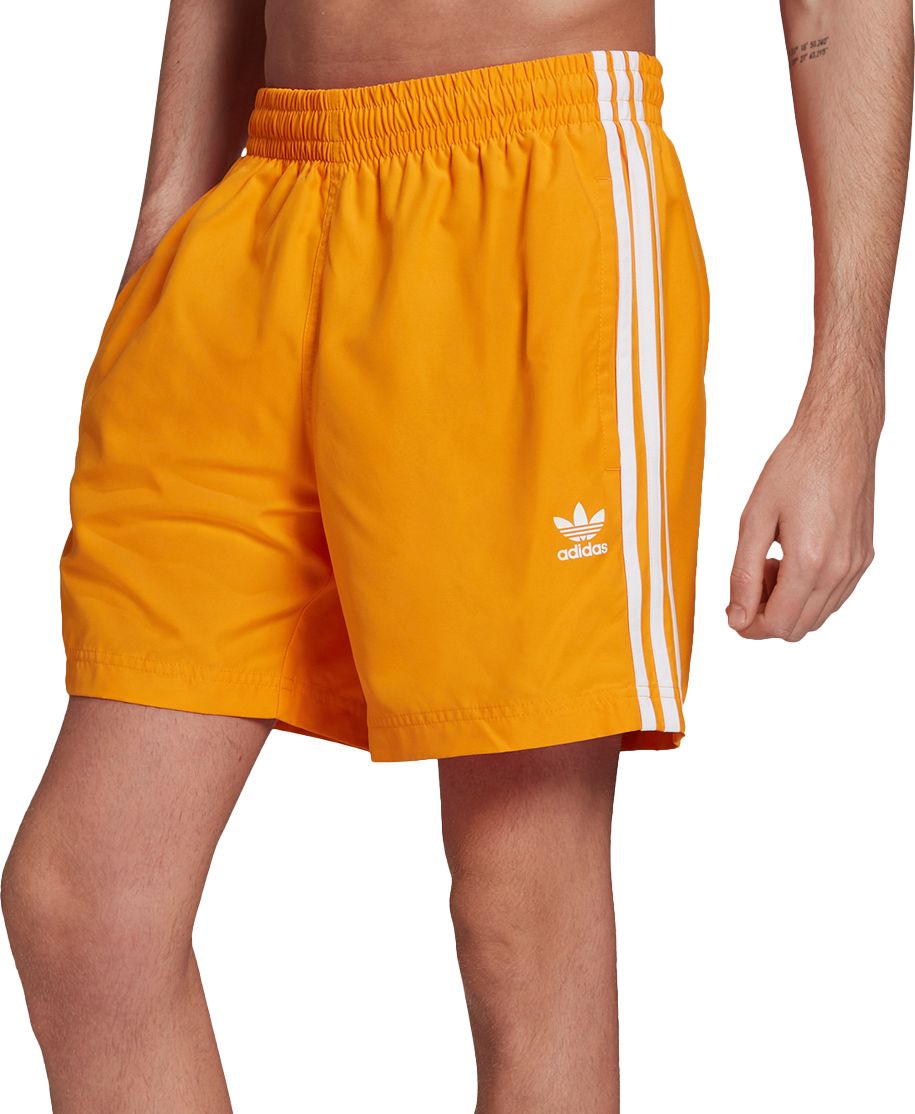 mens orange adidas shorts