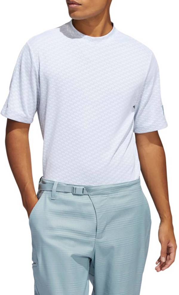 adidas Men's Adicross Mock Neck Golf Polo Shirt