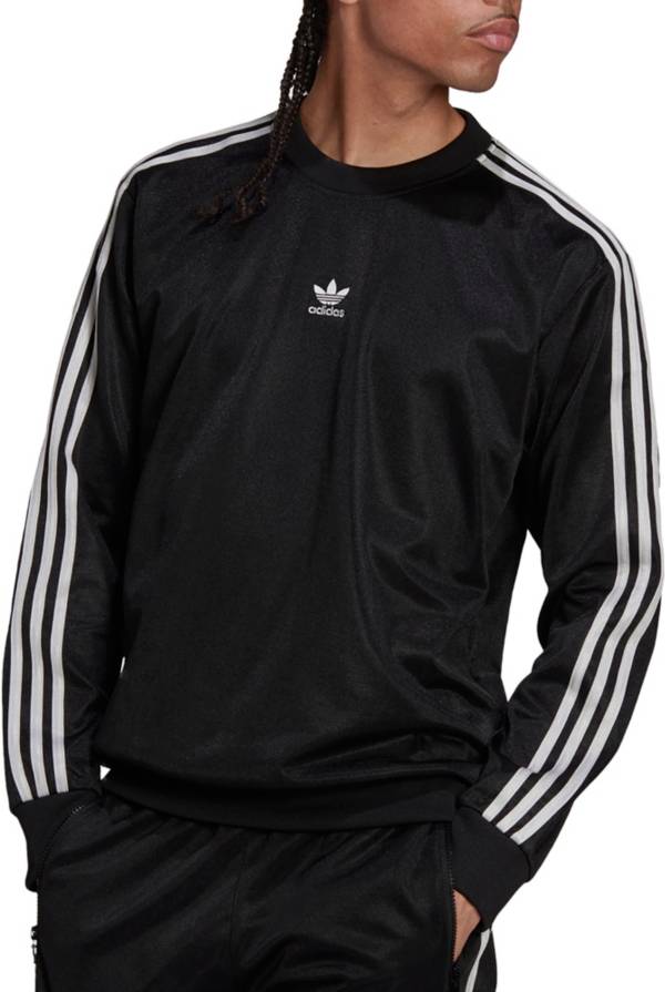 adidas Originals Men's Adicolor Classics Trefoil High Shine Crew Sweatshirt
