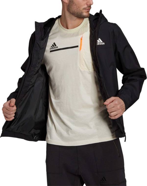 adidas Men's Basic 3-Stripes RAIN.RDY Jacket