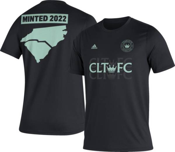 adidas Charlotte FC '22 Black Jersey Hook T-Shirt