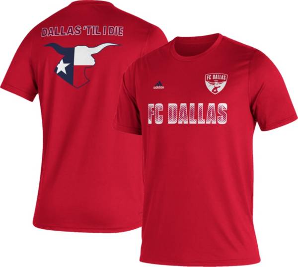 adidas FC Dallas '22 Red Jersey Hook T-Shirt