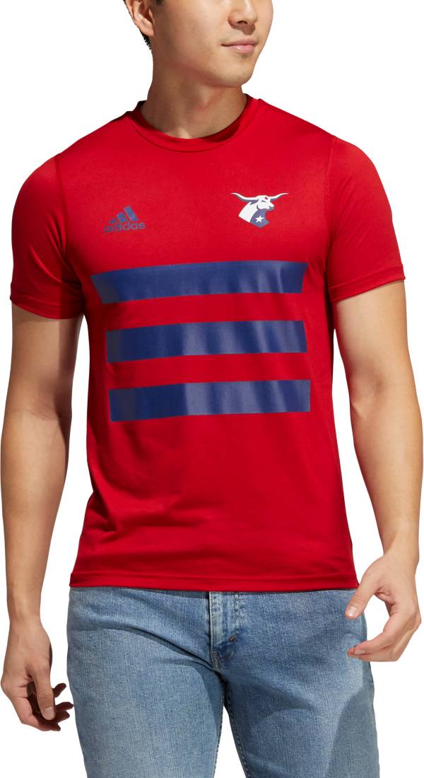 adidas Men's FC Dallas 3SL Red T-Shirt