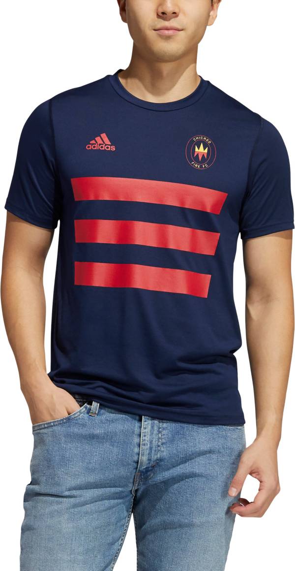 adidas Men's Chicago Fire 3SL Navy T-Shirt