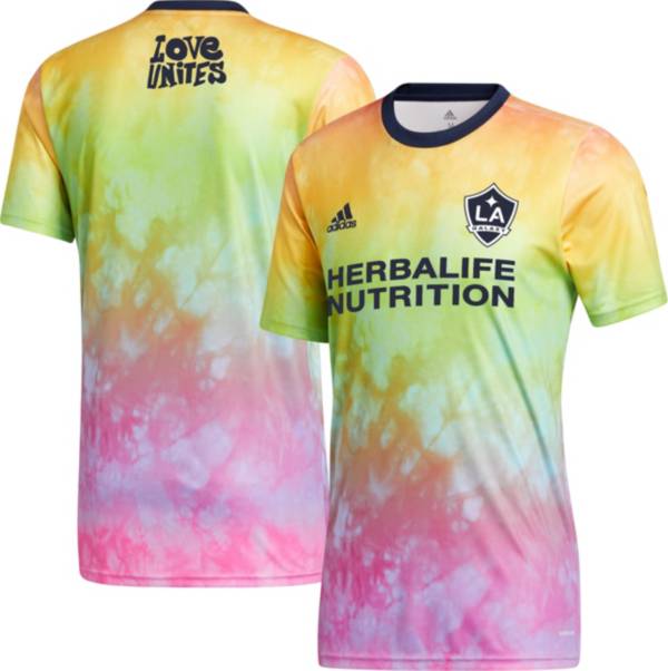 adidas Men's Los Angeles Galaxy Tie-Dye Pride Jersey