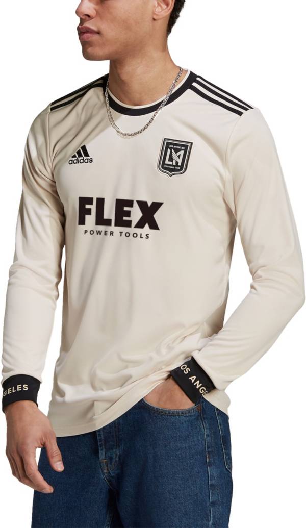 adidas Men's Los Angeles FC '21-'22 Secondary Replica Long Sleeve Jersey