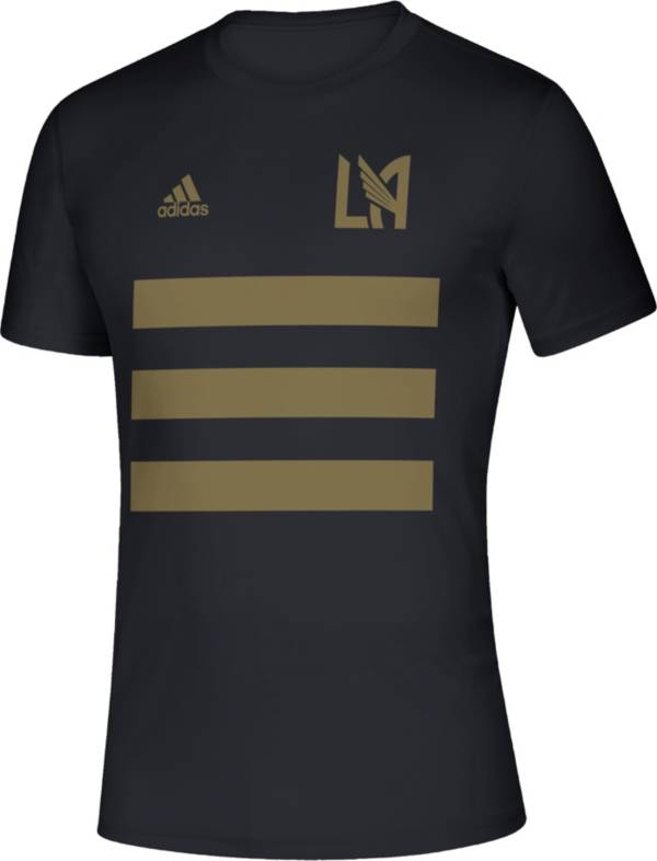 adidas Men's Los Angeles FC 3SL Black T-Shirt