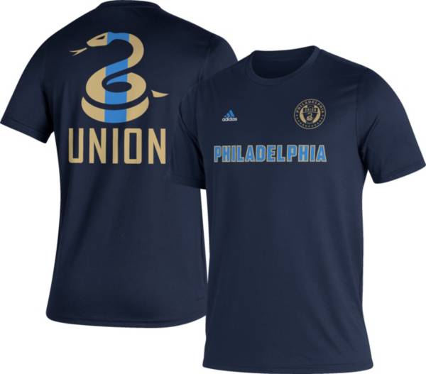 adidas Philadelphia Union '22 Navy Jersey Hook T-Shirt