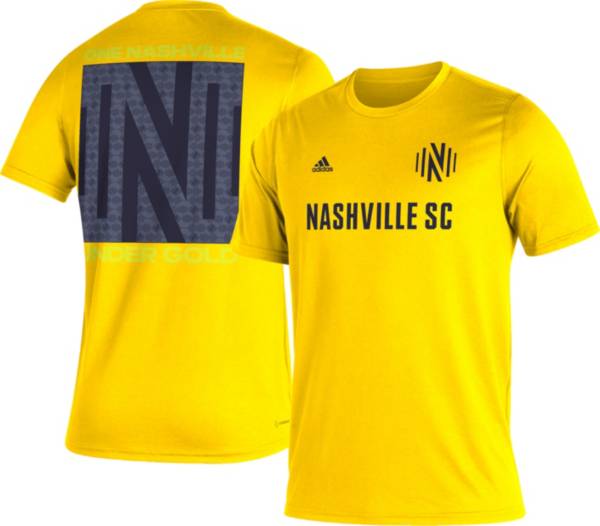 adidas Nashville SC '22 Yellow Jersey Hook T-Shirt