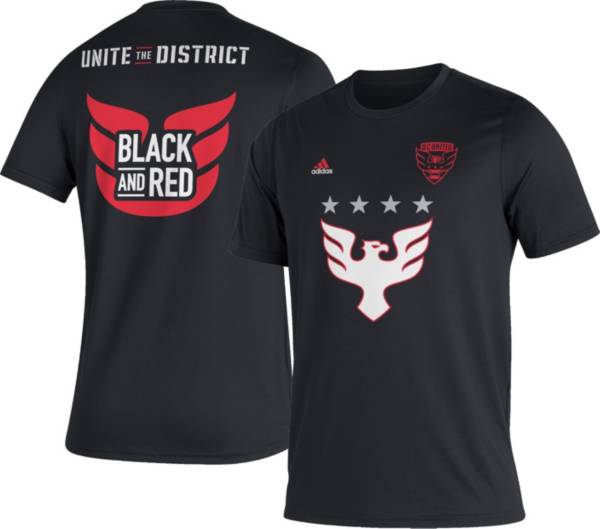 adidas D.C. United '22 Black Jersey Hook T-Shirt