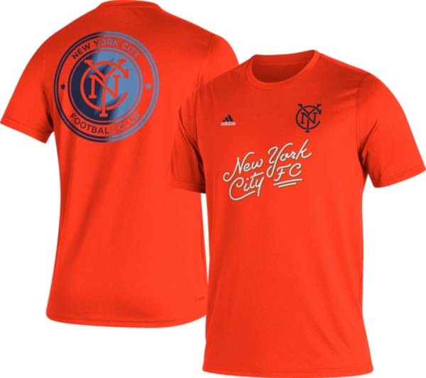 adidas New York City FC '22 Orange Jersey Hook T-Shirt