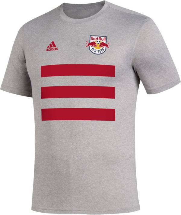 adidas Men's New York Red Bulls 3SL Grey T-Shirt
