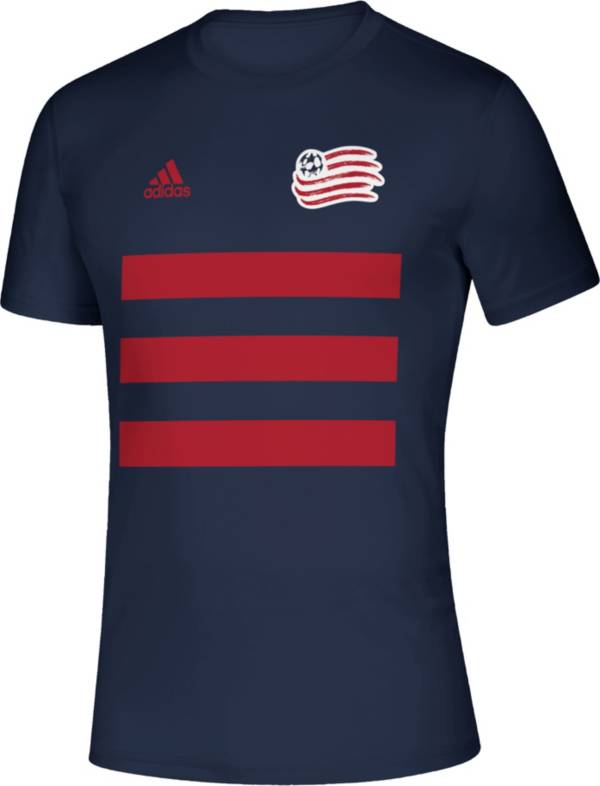 adidas Men's New England Revolution 3SL Navy T-Shirt