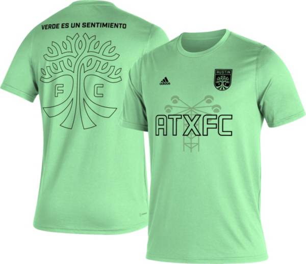 adidas Austin FC '22 Green Jersey Hook T-Shirt