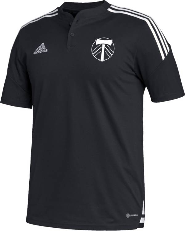 adidas Portland Timbers '22 Black Training Polo