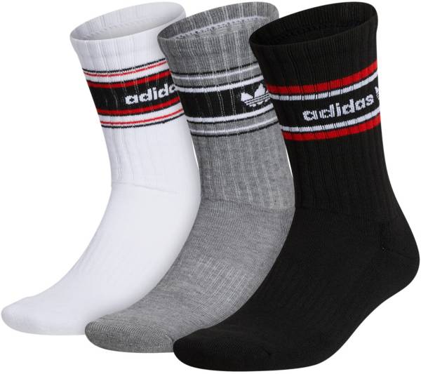 adidas Men's Forum Rib Crew Socks - 3 Pack