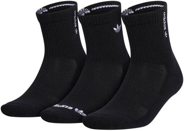 adidas Originals Men's Trefoil Mid-crew Socks 3-Pack