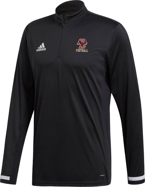 adidas Men's Boston College Eagles Black Quarter-Zip Pullover Shirt