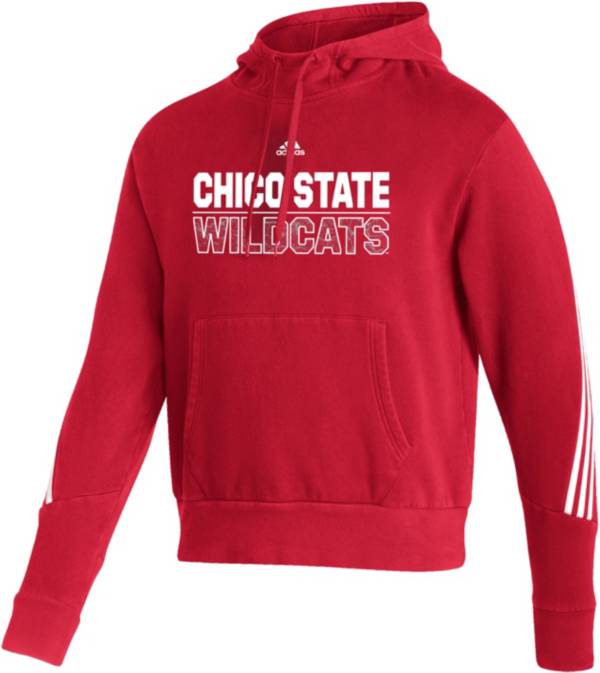 adidas Men's Chico State Wildcats Cardinal Pullover Hoodie