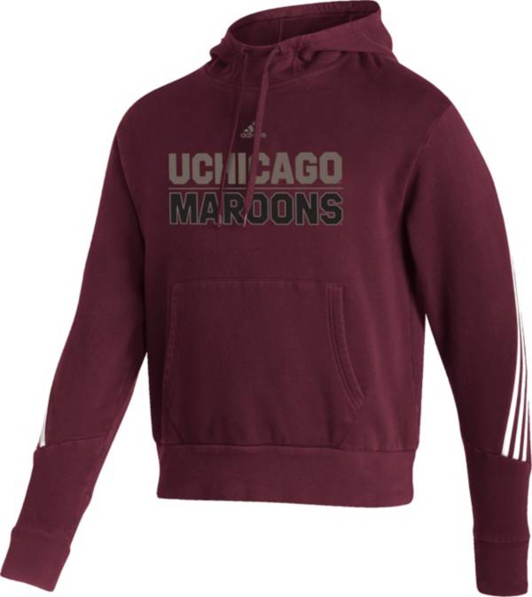 adidas Men's UIC Flames Maroon Pullover Hoodie