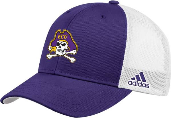 adidas Men's East Carolina Pirates Purple Adjustable Trucker Hat product image