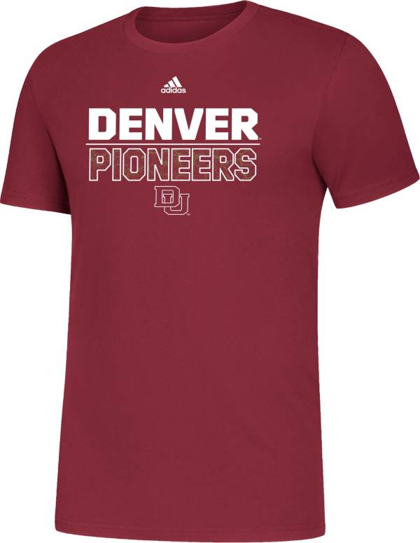 adidas Men's Denver Pioneers Crimson Amplifier T-Shirt