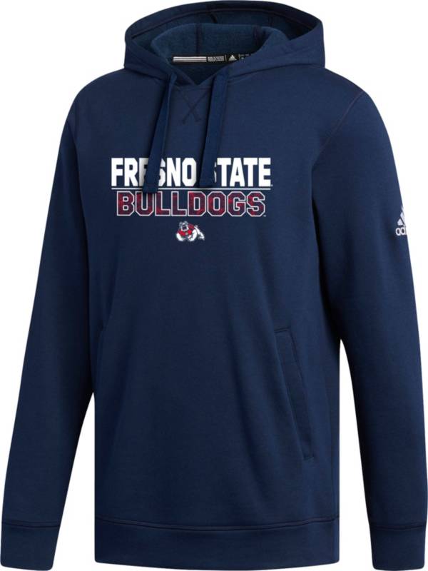 adidas Men's Fresno State Bulldogs Blue Pullover Hoodie